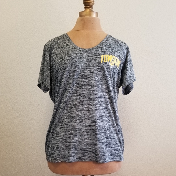 UNDERARMOUR TOWSON UNIVERISTY Gray Shirt - Picture 1 of 6